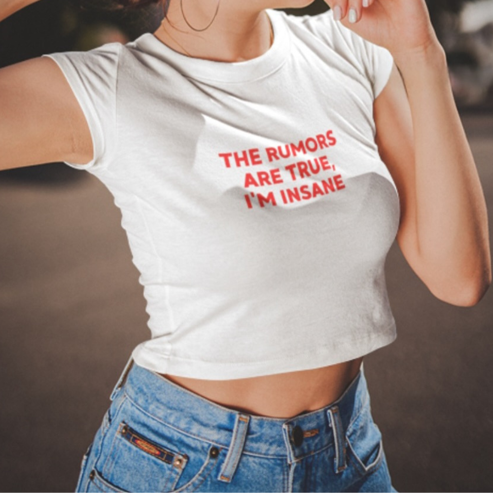 T-shirt z nadrukiem i sloganem